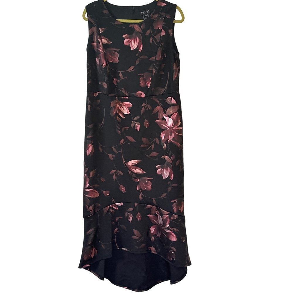 Enfocus Women's Sleeveless Hi Lo Dress Midi Size 14W Sku 2616